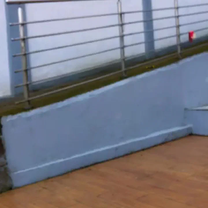 Terrace wall & deck — after cleaning